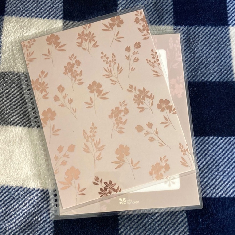 Erin Condren Metallic Rose Gold Garden Cover 7"x9"